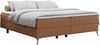 Boxspringbett - Doppelbett mit Multipocket-Matratze - LESS -140x200 - Orange Stoff - H4 Bild 3
