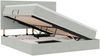 vidaXL LED-Speicherbett mit Matratze Hellgrau 160 x 200 cm Samt 3372615 Bild 2