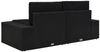 vidaXL Modulares 2-Sitzer-Sofa Poly Rattan Schwarz 49505 Bild 4