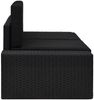 vidaXL Modulares 2-Sitzer-Sofa Poly Rattan Schwarz 49505 Bild 3