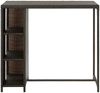 vidaXL Bartisch mit Regal Braun 120x60x110 cm Poly Rattan 313475 Bild 2