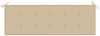vidaXL Stapelbare Gartenbank mit Auflage 159 cm Massivholz Teak 3063309 Bild 5