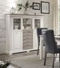Highboard weiß Kiefer massiv Cordoba Bild 2