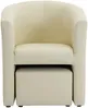 Vente-unique - JOVANA Sessel Kunstleder Beige - B 64 cm x H 74 cm x L 65 cm Bild 3