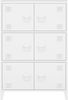Büroschrank Hamina 113x80x40cm Weiß [en. casa] Bild 4