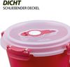 Frischhaltedosen für Lebensmittel ( 0,84 L ) - 2er Pack "Rot" - Vorratsdose luftdicht, Aufbewahrungsbox Meal Prep Box, Frühstücksschale, BPA Frei Bild 4