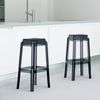 2er Set Barhocker Fox, transparent, Schwarz Bild 3