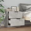 vidaXL Nachttische 2 Stk. Betongrau Holzwerkstoff [811223] Bild 4