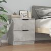 vidaXL Nachttische 2 Stk. Betongrau Holzwerkstoff [811223] Bild 3