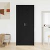 vidaXL Kleiderschrank mit Tür Schwarz Eichen-Optik 80 x 50,5 x 180 cm 3333855 Bild 4