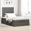 vidaXL Ottoman-Bett mit Matratze Dunkelgrau 120x190 cm Stoff 3313058 Bild 3