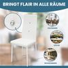 Albatros Esszimmerstühle DIAMOND 4er Set, Weiss - Edler Diamant-Look, Polsterstuhl mit Kunstleder-Bezug, Modernes Stilvolles Design am Esstisch Küchenstuhl Stuhl Esszimmer hohe Belastbarkeit Bild 4