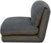 Schlafsessel HWC-E68, Schlafsofa Funktionssessel Klappsessel Relaxsessel, Stoff/Textil ~ khaki/dunkelgrau Bild 4