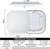 FIVMEN LED Deckenleuchte Deckenlampe 15W/24W Wandleuchte mit Bewegungsmelder, LED fest integriert, Kaltweiß/Warmweiß, Rund/Eckig Bild 2