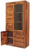 Vitrine Tina 100x190x45 aus Sheesham-Massivholz Bild 3