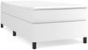 vidaXL Boxspringbett mit Matratze Weiß 80x200 cm Kunstleder, Härtegrad: H2 [3144573] Bild 2