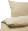 Bettwäsche-Set Streifenmuster AVONDALE 155x220 cm Baumwoll-Satin Beige Bild 4