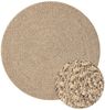 vidaXL Teppich ZIZUR Ø 200 cm Jute-Optik Indoor und Outdoor 4006166 Bild 2