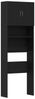 vidaXL Waschmaschinenschrank Schwarz Eichen-Optik 64x24x190 cm 859128 Bild 2