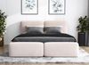 Polsterbett OLKE 180x200 mit Matratze, Bettkasten und Lattenrost. Farbe: Beige 2 Bild 3