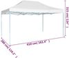 vidaXL Profi-Partyzelt Faltbar 280x410x315 cm Stahl Weiß 48898 Bild 5