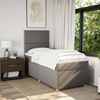 vidaXL Boxspringbett mit Matratze Taupe 90x200 cm Stoff 3293460 Bild 5