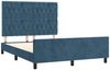 vidaXL Bettgestell ohne Matratze Dunkelblau 140x190 cm Samt 3125938 Bild 4