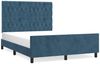 vidaXL Bettgestell ohne Matratze Dunkelblau 140x190 cm Samt 3125938 Bild 2