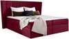 99rooms Orlando Boxspringbett 120x200 cm Velours MONOLITH Bordeaux Bild 2