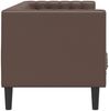 vidaXL Chesterfield-Sofa 3-Sitzer Braun Kunstleder 372668 Bild 5