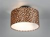 LED Deckenleuchte mit Stoffschirm Leopardenmuster, Ø 30cm Bild 3