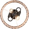 LED Deckenleuchte mit Stoffschirm Leopardenmuster, Ø 30cm Bild 5