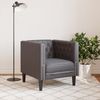 vidaXL Chesterfield-Sessel Grau Kunstleder 372655 Bild 3