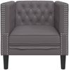 vidaXL Chesterfield-Sessel Grau Kunstleder 372655 Bild 4