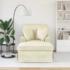 vidaXL Chaise Lounge mit Rock mit Kissen 3 pcs Creme Cordstoff 42022950 Bild 3
