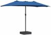 vidaXL Garten-Sonnenschirm Azurblau 385 x 209 x 244 cm 42003282 Bild 2