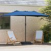 vidaXL Garten-Sonnenschirm Azurblau 385 x 209 x 244 cm 42003282 Bild 3