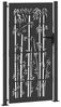 vidaXL Gartentor Schwarz 110 x 205 cm Pulverbeschichteter Stahl 42015898 Bild 4