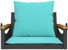 vidaXL Hängesessel mit Kissen Schwarz 63x62x40 cm Poly Rattan 368169 Bild 4
