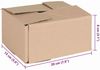 vidaXL Faltbox mit Speicher 50 pcs Natur 20 x 15 x 10 cm Karton 4106563 Bild 5