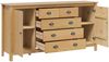 vidaXL Sideboard HILL Honigbraun 154 x 40 x 80 cm Massives Kiefernholz 42025035 Bild 4
