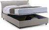 Dmora Amilcare-Doppelbett, Bettkasten mit abnehmbarem Bezug, gepolstertem Kopfteil und Bettkastenrahmen, 100 % Made in Italy, inklusive Matratze 160 x 190 cm, Grau Bild 5