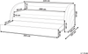 Ausziehbett Bouclé ALBIAC 90x200 cm Pastellrosa Bild 2