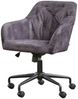KAWOLA Bürostuhl KAYA Schreibtischstuhl Velvet anthrazit 79 x 61 x 64 cm Bild 3