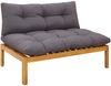 vidaXL Mittelsofa Einheit Natürlich und Dunkelgrau 120 x 80 x 82 cm 42026773 Bild 2