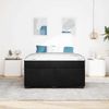 vidaXL Bettrahmen mit Matratze Schwarz 140 x 200 cm Stoff 3399292 Bild 4