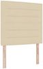 vidaXL Boxspringbett mit Matratze Creme 100 x 200 cm Stoff 3339523 Bild 4