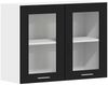 vidaXL Hängeschrank Lyon Schwarz Eichen-Optik 80 x 31 x 60 cm 863147 Bild 2