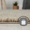 Myflair Möbel & Accessoires Hochflor-Teppich My Shaggy, rund, Höhe: 37 mm, Shaggy, Uni Farben, leicht glänzend, Microfaser, extra flauschig Bild 3