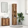 vidaXL Badschrank Altholz-Optik 30x30x183,5 cm Holzwerkstoff 859393 Bild 3